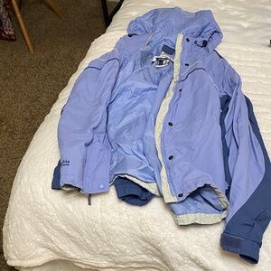 Columbia Two-Tone Blue Hooded Jacket